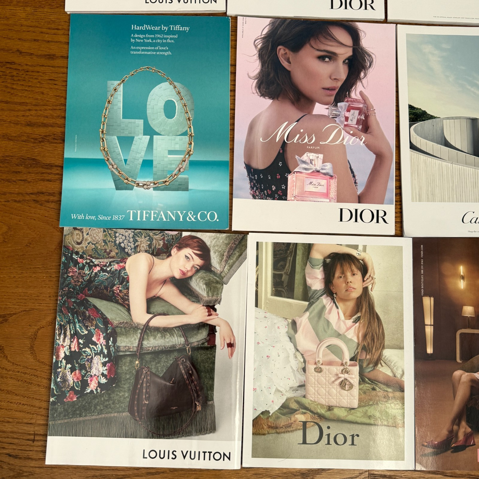 LOT OF 9 ELLE MAGAZINE 2025 COMPLETE YEAR FASHION STYLE CELEBRITY