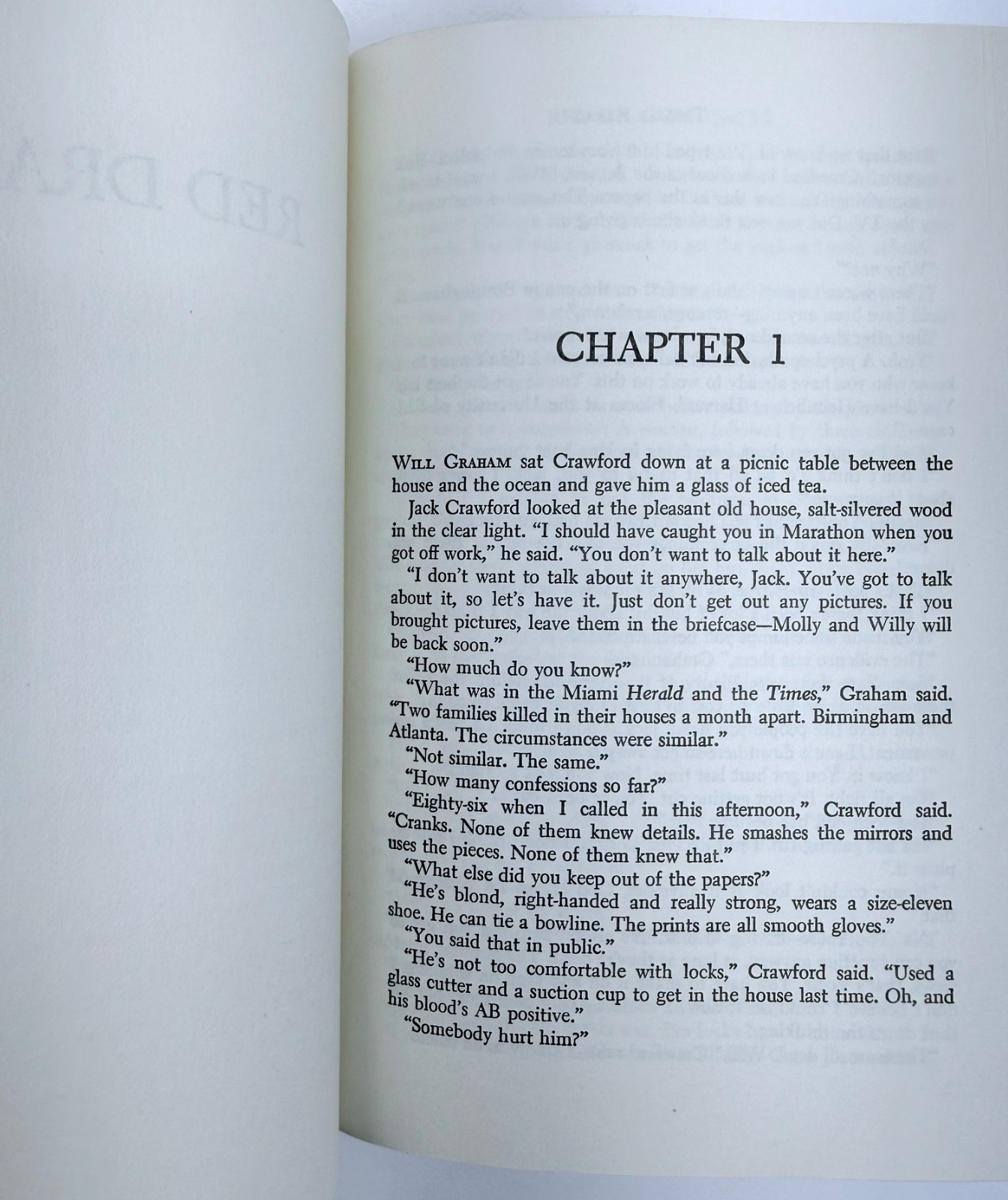 Red Dragon by Thomas Harris 1981 First Edition Book Club Edition Hannibal Lecter