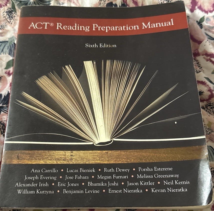 ACT Reading Preparation Manual by Ernest Nieratka(Sixth Edition)English Learning