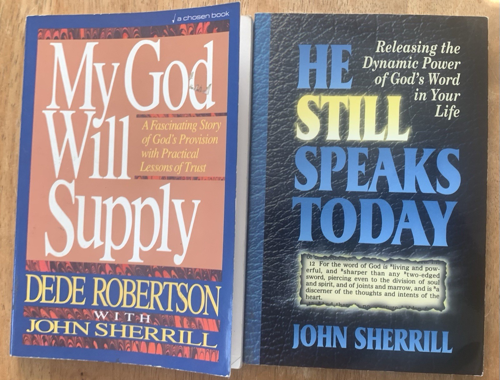 Two John Sherrill books: God Will Supply, He Still Speaks