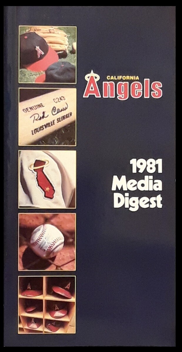 1981 California Angels Media Digest – 160 Pages – EXCELLENT Condition