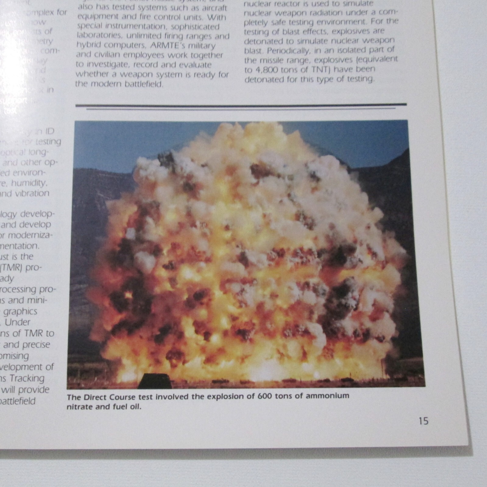 Vintage White Sands Missile Range Welcome Magazine 1986 Armed Services Press