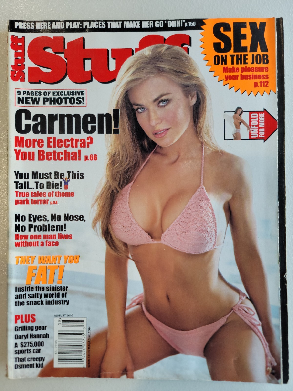 Stuff Magazine: August 2002 (Carmen Electra) 162 Pages