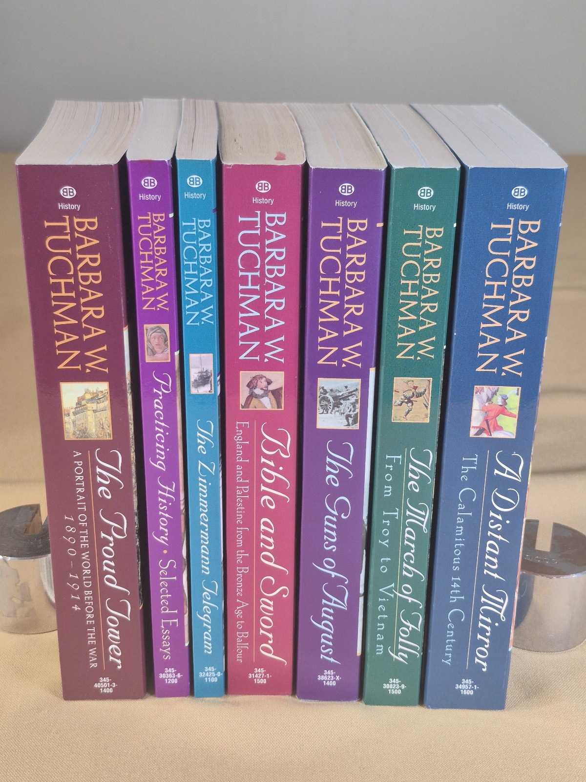 7 Books – NO CREASES – Barbara Tuchman – History – Ballantine Trade Paperbacks