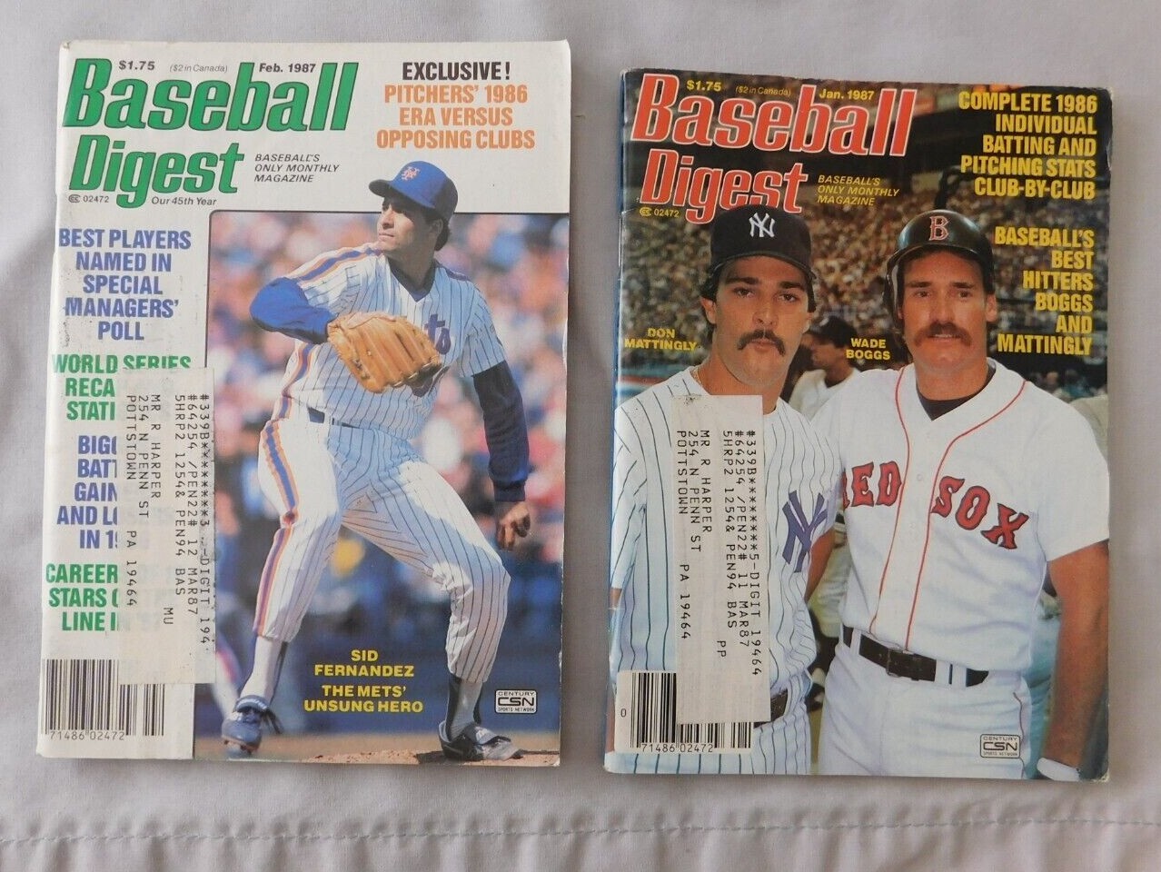 1987 Baseball Digest Pick one