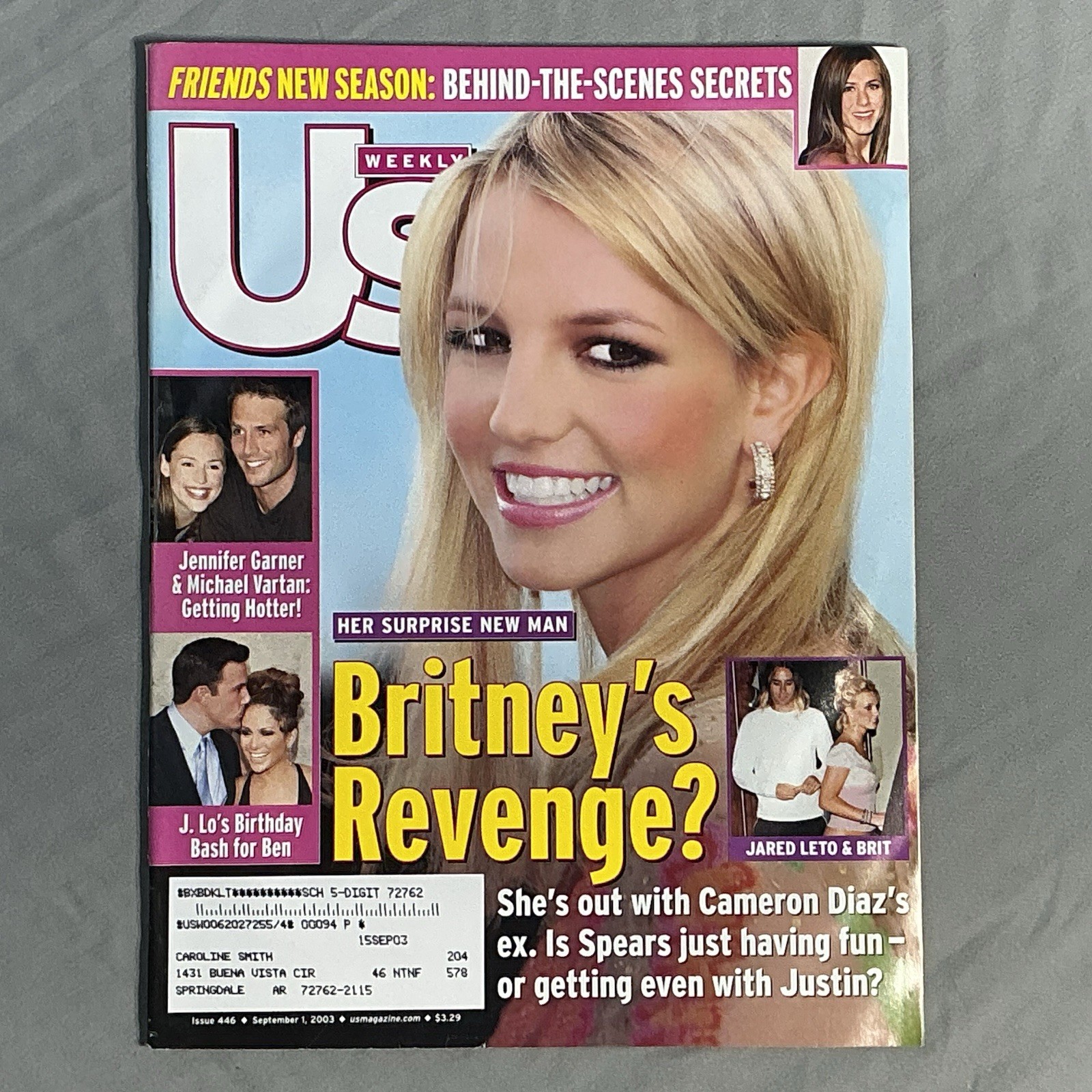 BRITNEY SPEARS September 1 2003 US WEEKLY Magazine JARED LETO / JENNIFER GARNER
