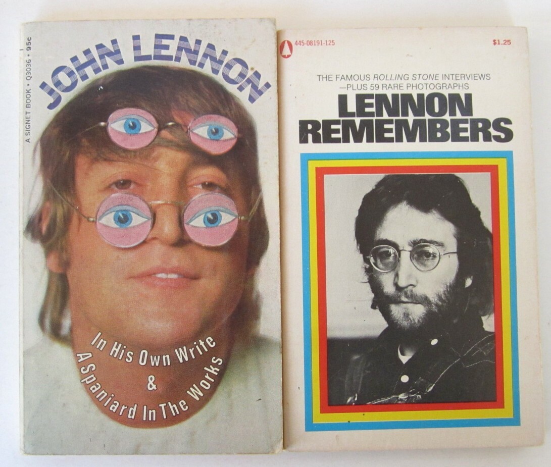 John Lennon in His Own Write & Lennon Remembers (2) Paperback LOT