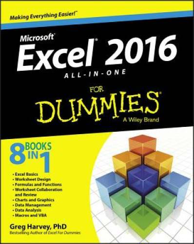 Excel 2016 All-in-One For Dummies (For Dummies (Computer/Tech)) – GOOD