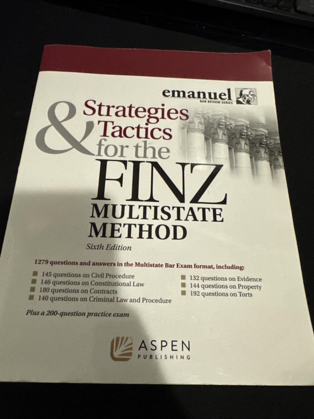 Bar Review Ser.: Strategies and Tactics for the Finz Multistate Method