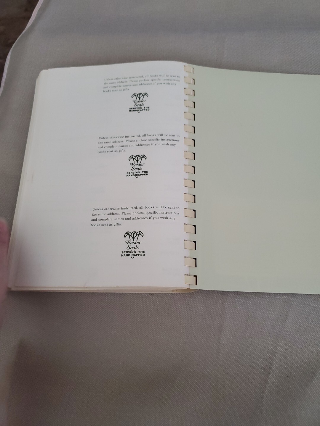 Our Special Blend Cookbook Easter Seal Vintage (Spiral Bound, 1984)