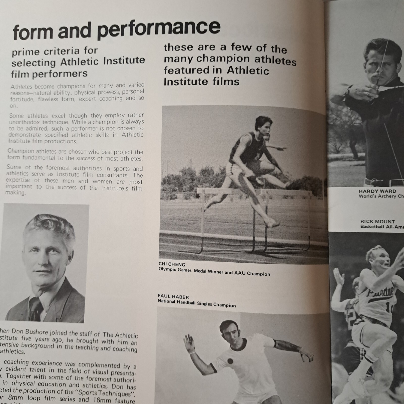 Athletic Institute Chicago 1971 Catalog Audio Visual Instructional Aids Sports