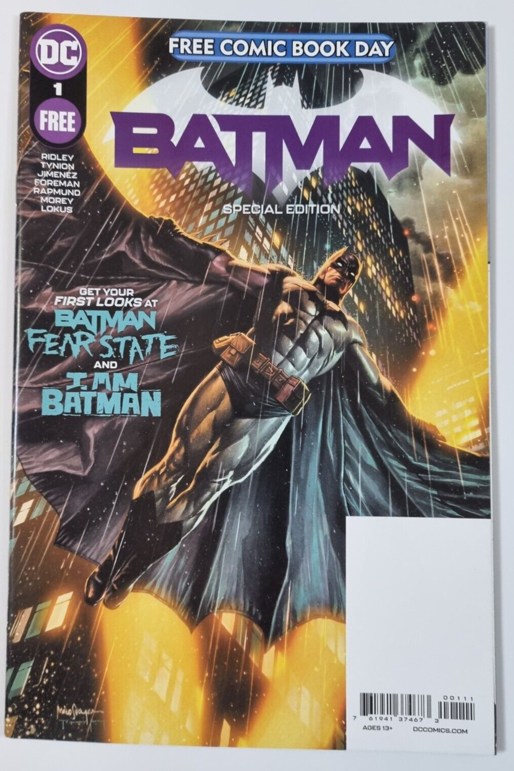 Batman Mystery Casebook Black & White DC Comics 5 x Issues Free Comic Book Day
